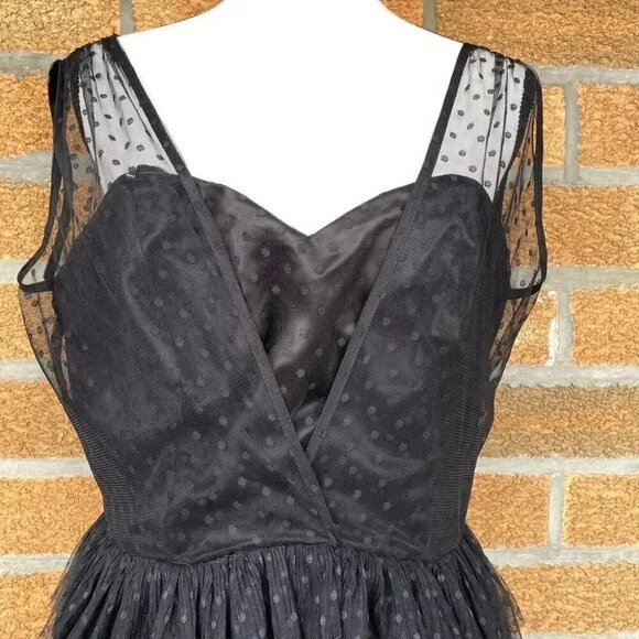 Collectif Courtney Polka Occasion Swing dress 10 - Picture 7 of 13